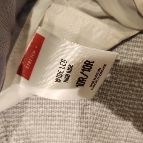 ❤️ EXPRESS HIGH RISE WIDE LEG SOFT TWEED TEXTURED BELTED PANTS, 10 (30) - Picture 6 of 9